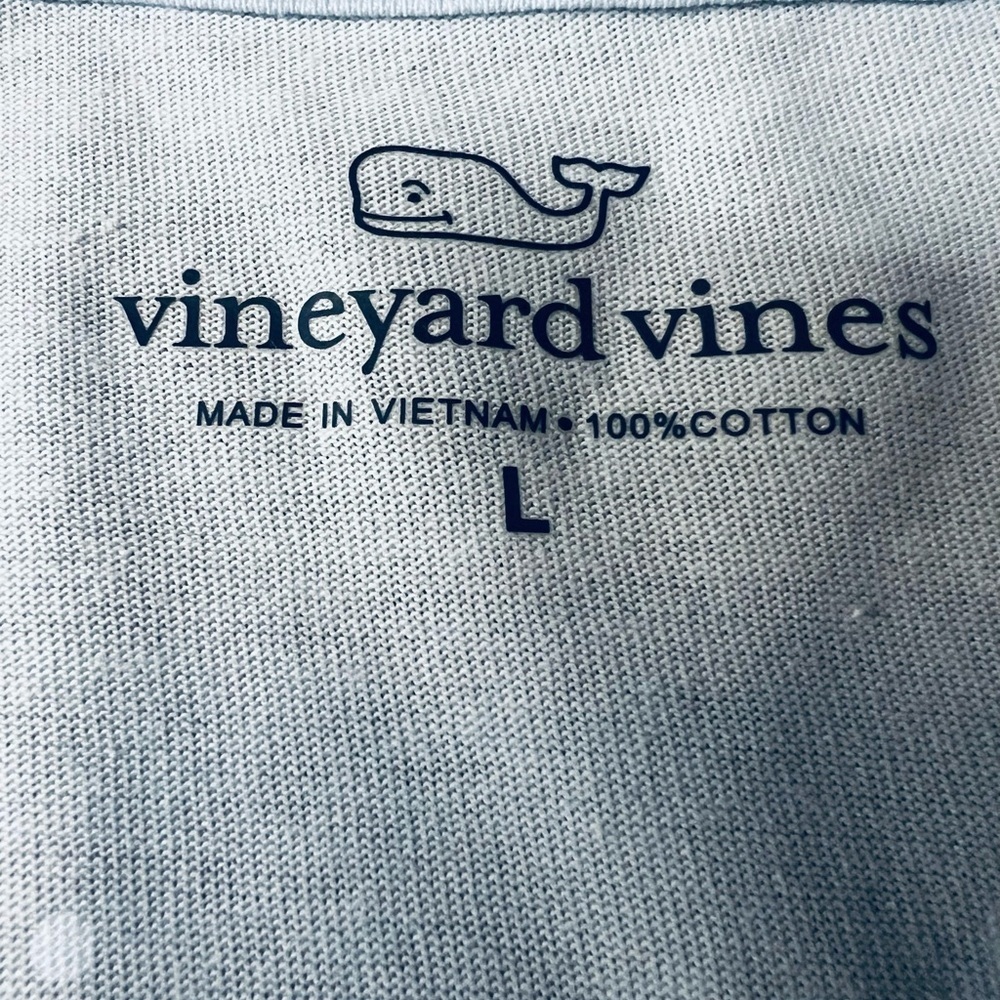 Vineyard Vines Men’s Light Blue Long Sleeve Christmas Theme Tee Size Large - Picture 3 of 9